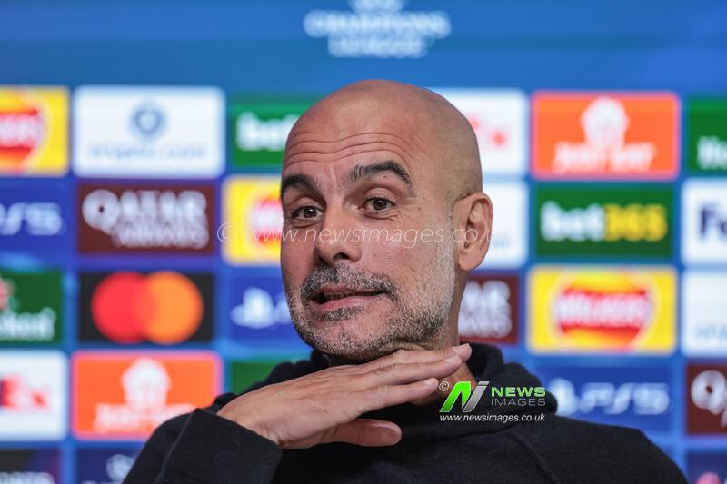 UEFA Champions League press conference Matchday 5 of 8 Manchester City vs Bayer 04 Leverkusen