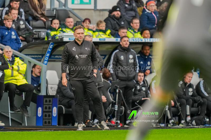 Sky Bet Championship Derby County v Leicester City  Derby County Manager John Eustace