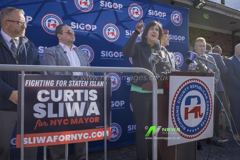 Curtis Sliwa Holds Rally in Staten Island