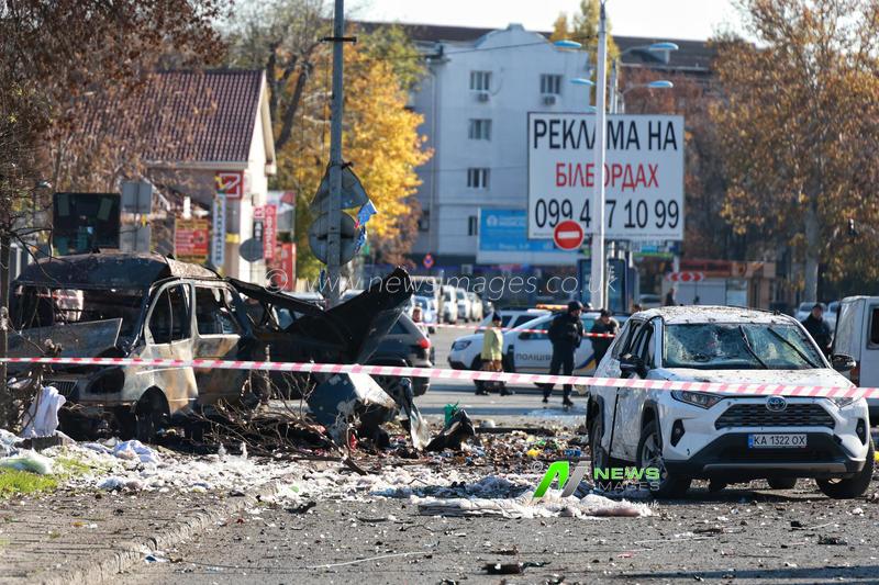 Russian forces hit commercial area in Chornomorsk