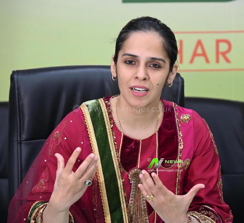 India: Bihar State Sports Authority Felicitates Badminton Player Saina Nehwal At Patliputra Sports Complex In Patna