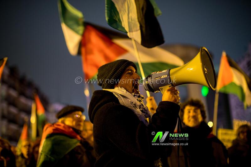 Pro-Palestinian demonstration in Madrid, Spain -  08 Jan 2026