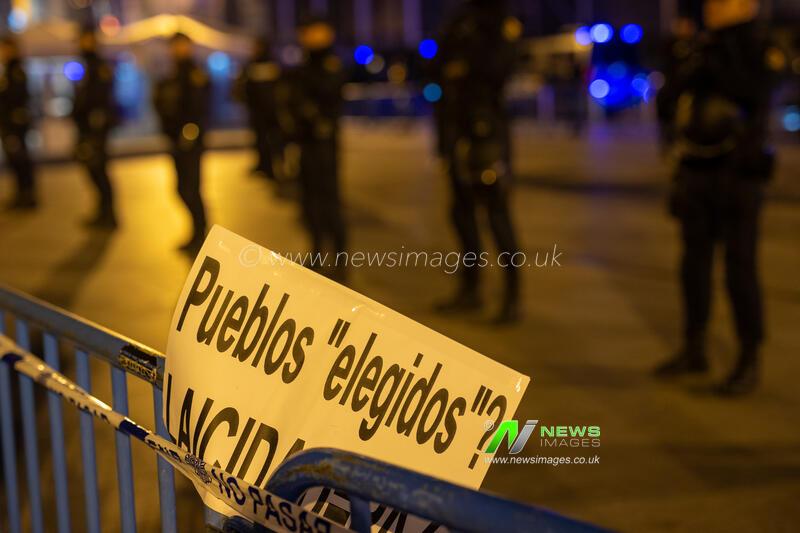 Rally against Maccabi Tel Aviv's participation in Madrid - 08 Jan 2026