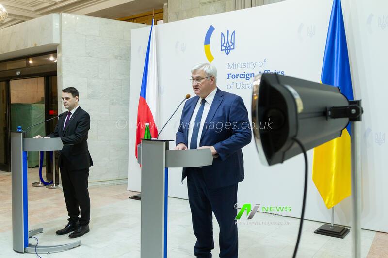 News conference of Ukrainian and Czech FMs in Kyiv