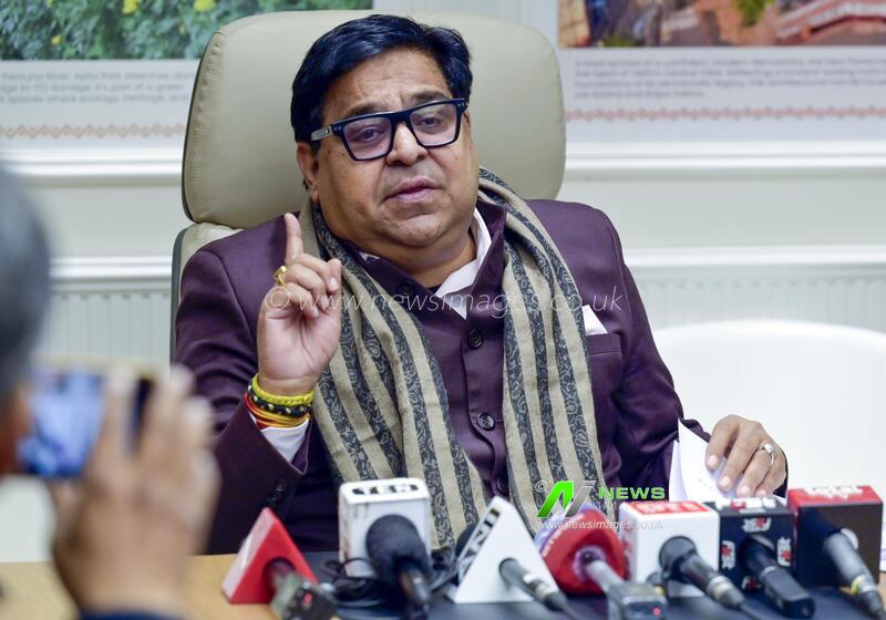 India: Delhi BJP MLA Harish Khurana Addresses Press Conference Regarding Irregularities In Ration Card