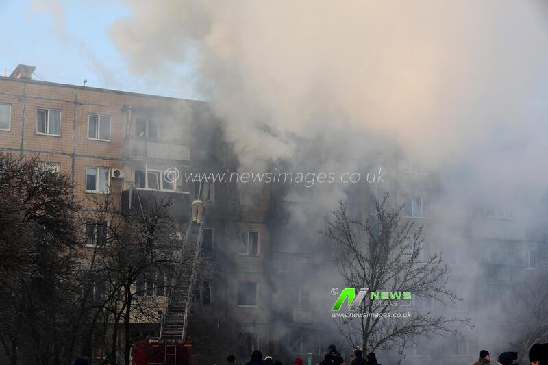 Russian drone strikes five-story building in Kharkiv
