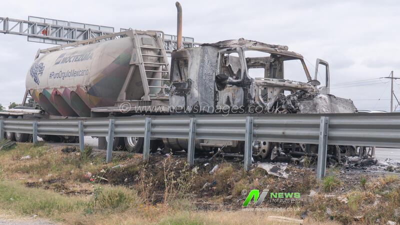 México: Trucks burned in response to the Killed of the Jalisco Nueva Generacion Cartel leader