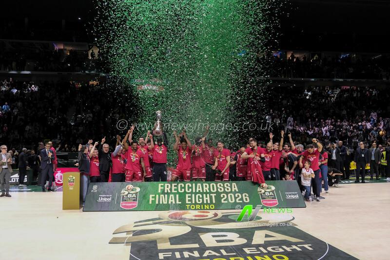 Final: EA7 Emporio Armani Milano Vs Bertram Derthona Tortona in Turin, Italy - 22 Feb 2026