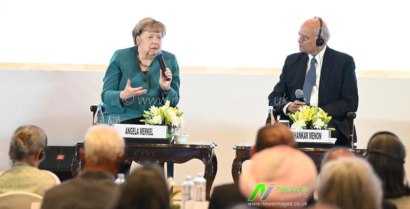 India: Former German Chancellor Angela Merkel Delivers The Inaugural Dr. Manmohan Singh Memorial Lecture In Delhi