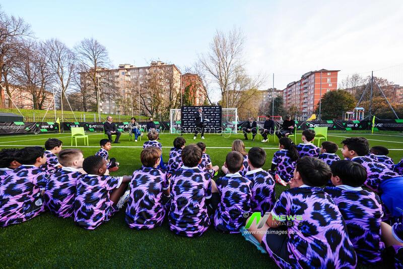 Evento Lega Serie A e EA Sport FC, rinnovo campo di calcio di via della Ferrera