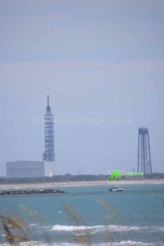 After Blue Origin's static fire explosion for NG-4 last night May 28th 2026 on SLC-36 the East lightning tower, strongback, and new rocket booster are gone!