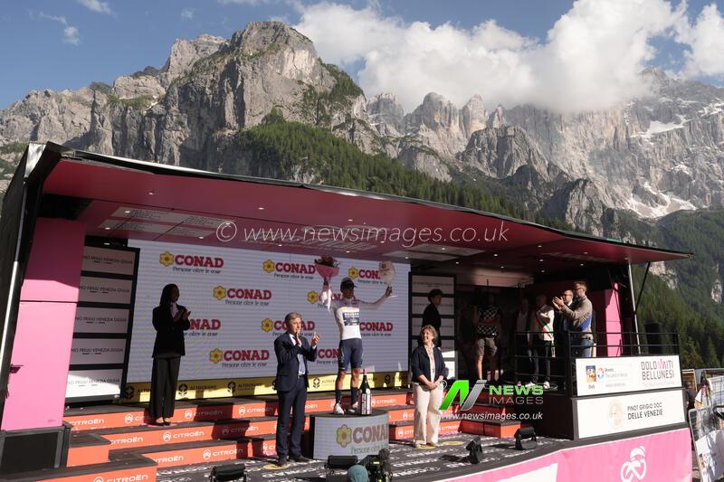 Italia: Portugal’s Afonso Oliveira Eulálio of Bahrain Victorious White Jersey During Stage 19 of...