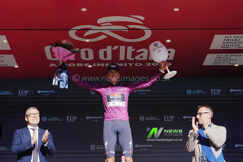 Italia: The Cyclamen Jersey France’s Paul Magnier of Soudal Quick-step During Stage 19 of the...