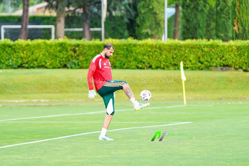 Italia: Gianluigi Donnarumma (manchester City) During the Italia Team Training at Federal...