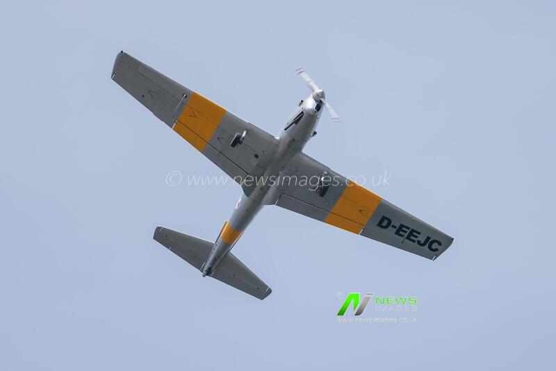 AIR INVICTUS air show above the Cais de Gaia waterfront in Vila Nova de Gaia,