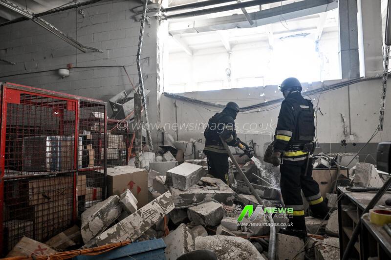 Russian drones attack logistics facility in Zaporizhzhia