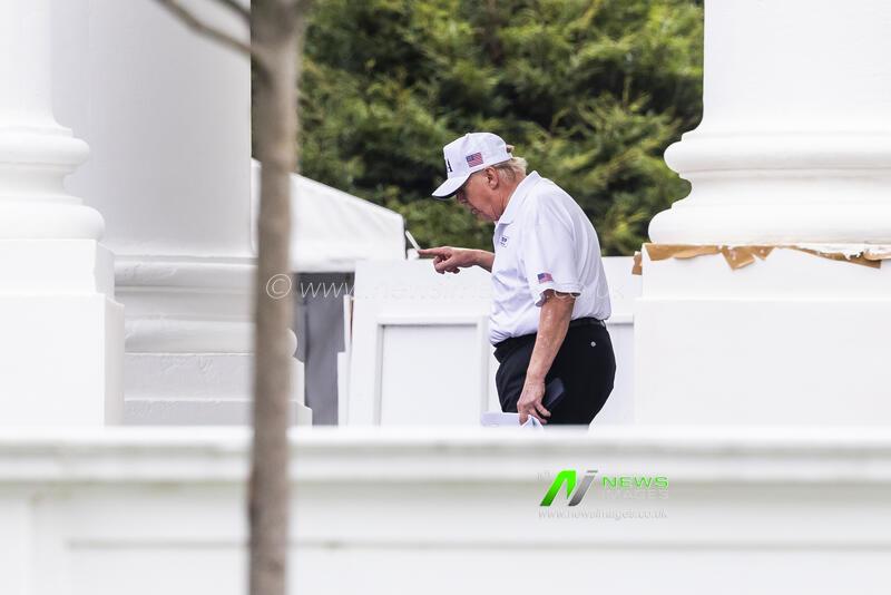 US President Trump departs White House for his golf club in Sterling, Virginia