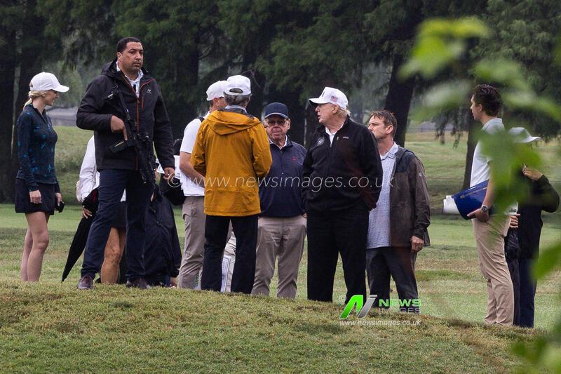 US President Trump Visits East Potomac Golf Links