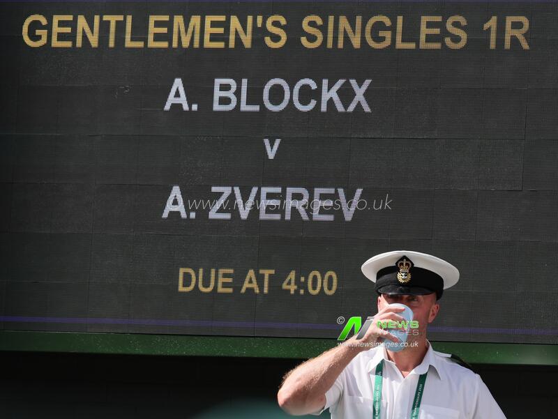 United Kingdom: BRITAIN TENNIS WIMBLEDON MEN R1 BLOCKX VS SVEREV