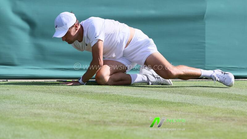 United Kingdom: BRITAIN TENNIS WIMBLEDON MEN R1 COLLIGNON VS FILS