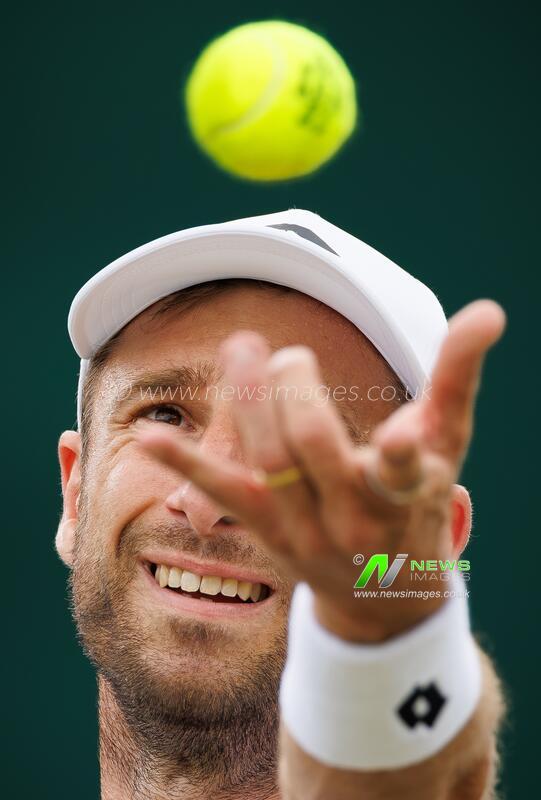 United Kingdom: BRITAIN TENNIS WIMBLEDON MEN DOUBLE R2 GILLE VERBEEK