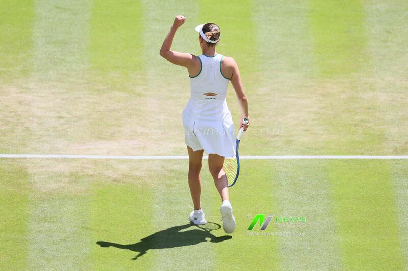 United Kingdom: BRITAIN TENNIS WIMBLEDON WOMEN R3 MERTENS VS RYBAKINA