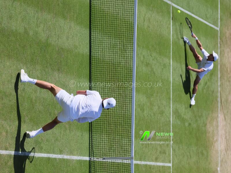 United Kingdom: BRITAIN TENNIS WIMBLEDON MEN R3 BERGS VS FERY