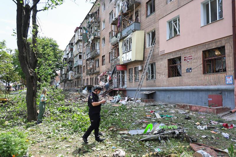 Russia strikes five-storey residential building in Kharkiv with missile