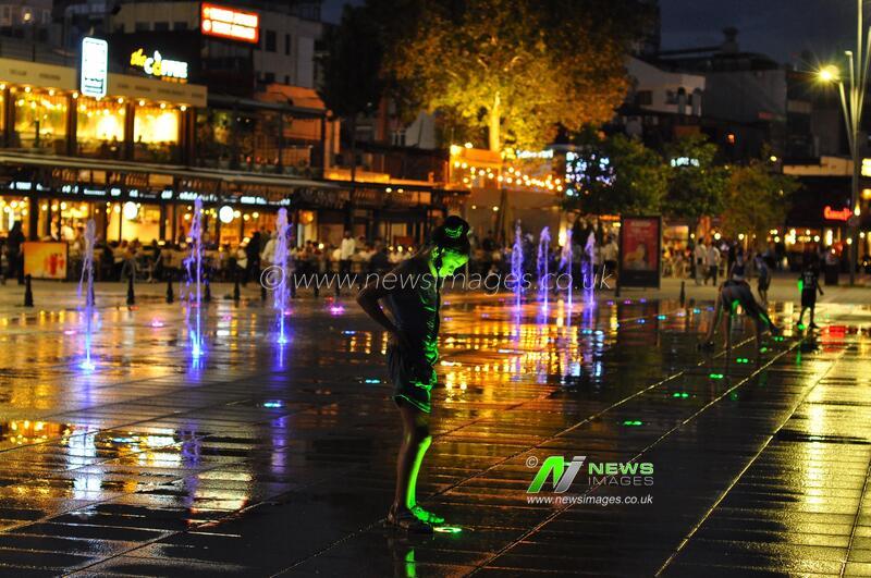 Children Cool Off in Fountains During Istanbul Heatwave
