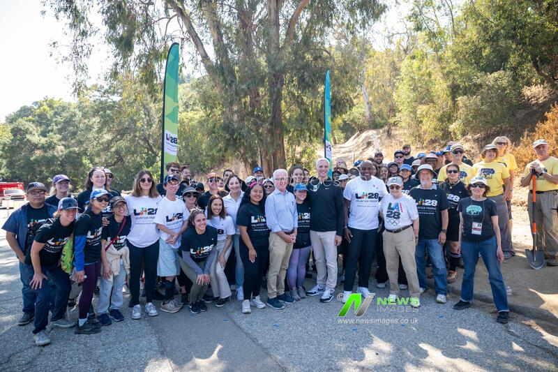 CA: LA28 celebrates two-year Olympic countdown with Griffith Park volunteer event.