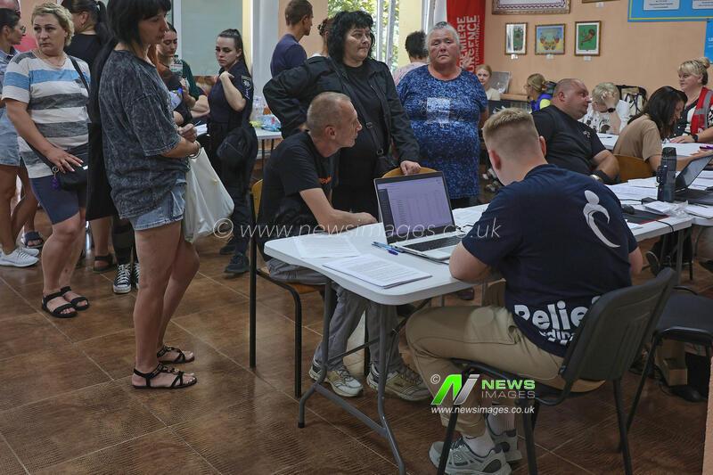 Evacuation hub in Kharkiv