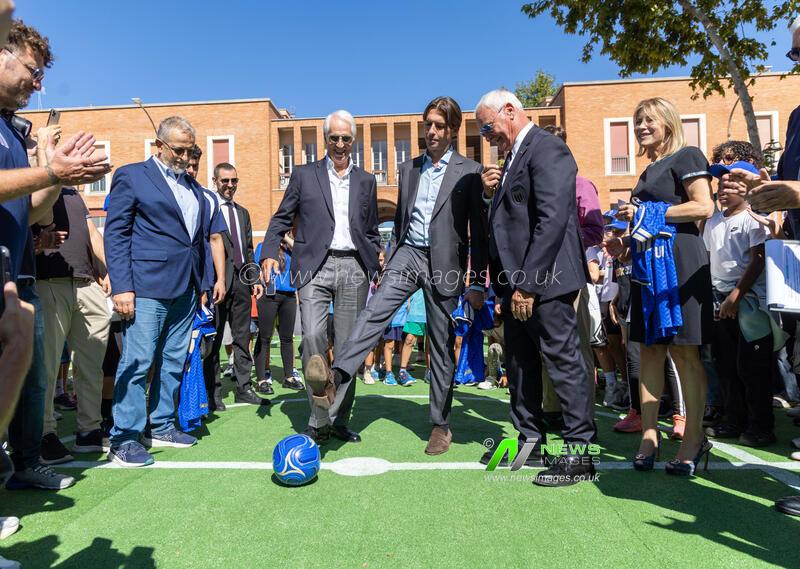 Italy: Inauguration in Rome of "football Returns to the Square," FIGC Casa Azzurri on Tour, Roma