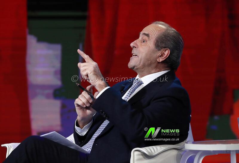 Antonio Di Pietro ospite della trasmissione televisiva Porta a Porta