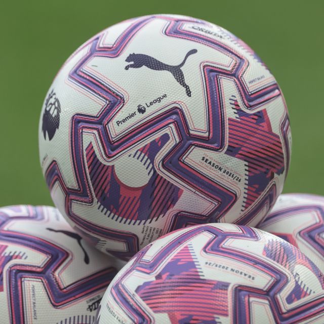 Official Puma Premier League season 2025/26 match balls during the Pre-season friendly Newcastle United vs Espanyol at St. James's Park, Newcastle, United Kingdom, 8th August 2025

(Photo by Mark Cosgrove/News Images)