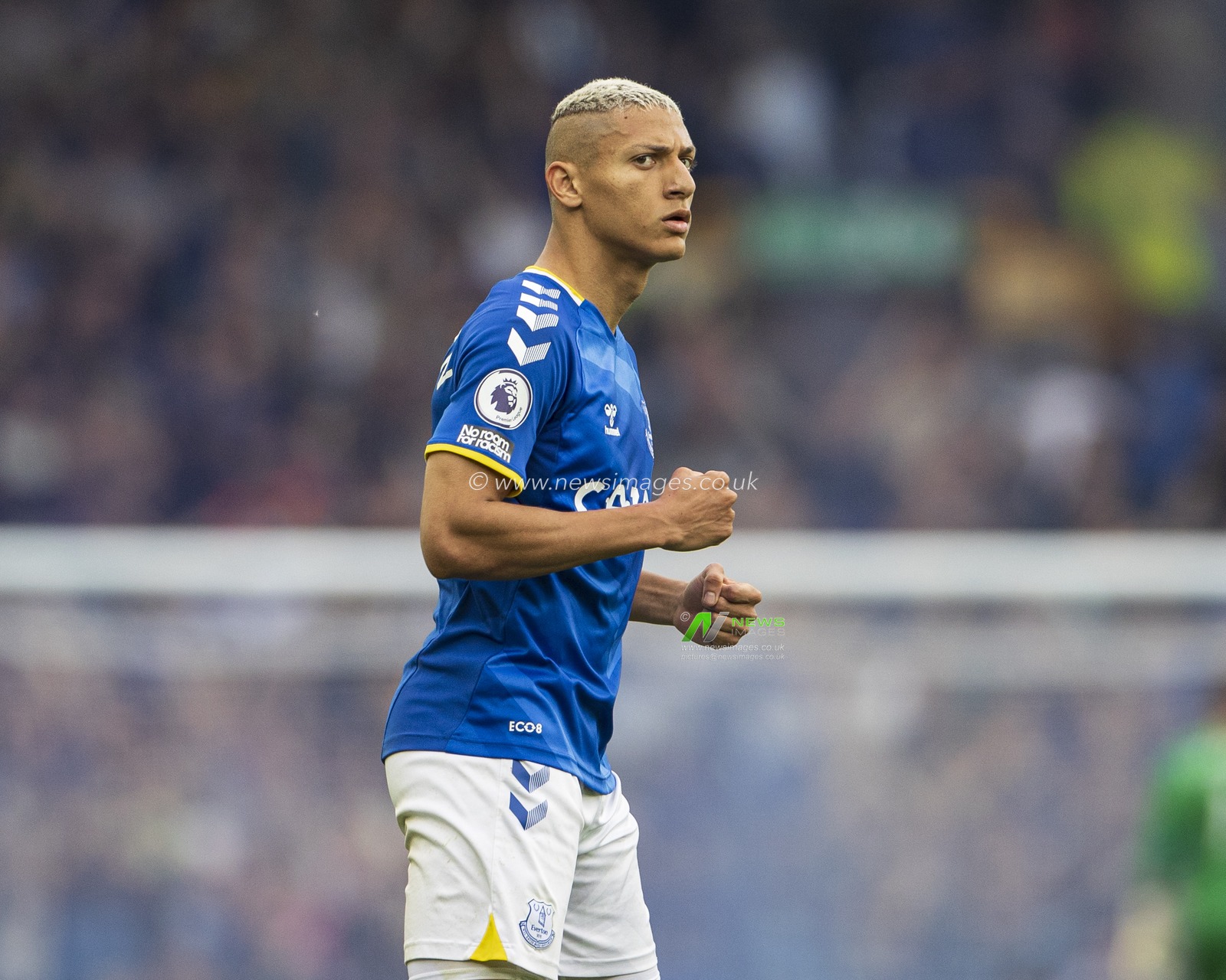 Richarlison #7 of Everton after putting Everton ahead 2-1 from the penalty spot