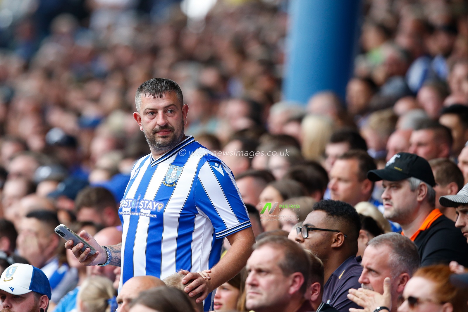 A fan of Sheffield Wednesday during the Sky Bet League 1 match Sheffield Wednesday vs Barnsley at Hillsborough, Sheffield, United Kingdom, 3rd September 2022

(Photo by Ben Early/News Images)