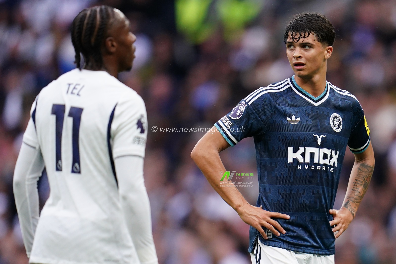 Lewis Miley of Newcastle United during the Premier League match Tottenham Hotspur vs Newcastle Untied at Tottenham Hotspur Stadium, London, United Kingdom on 29 August 2026

(Photo by Harvey Murphy/News Images)