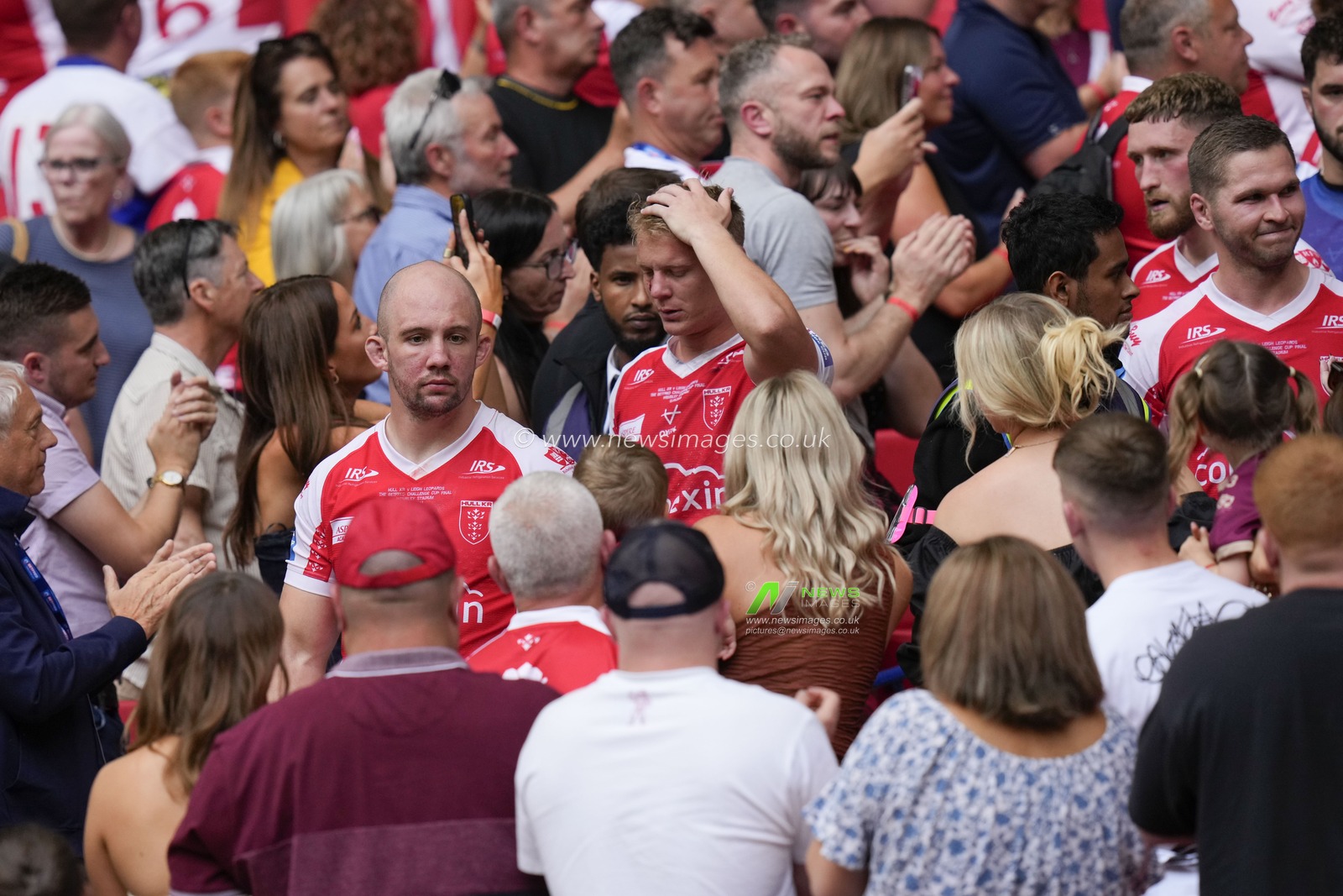 A disappointed George King #10 of Hull KR leaves the royal box after the Betfred Challenge Cup match Hull KR vs Leigh Leopards at Wembley Stadium, London, United Kingdom, 12th August 2023

(Photo by Steve Flynn/News Images)