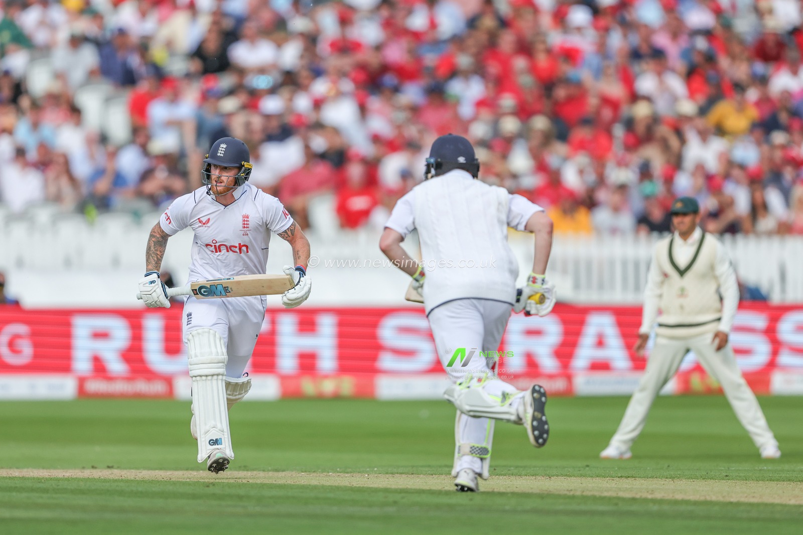 Ben Stokes of England makes one run during the LV= Insurance Ashes Test Series Second Test Day 2 England v Australia at Lords, London, United Kingdom, 29th June 2023

(Photo by Mark Cosgrove/News Images)