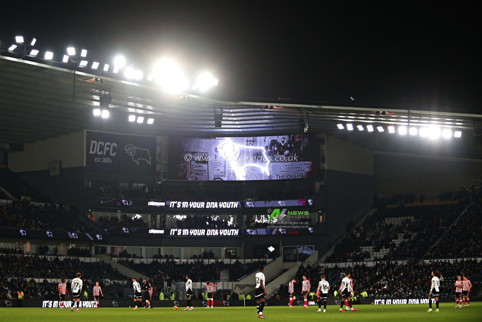 A general view of Pride Park during the Sky Bet Championship match Derby County vs Sunderland at Pride Park Stadium, Derby, United Kingdom, 21st January 2025

(Photo by Sam Eaden/News Images) 