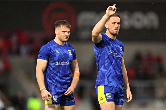 Ben Currie of Warrington Wolves before the Betfred Super League round 17 match Salford Red Devils vs Warrington Wolves at Salford Community Stadium, Eccles, United Kingdom, 4th July 2025

(Photo by Sam Eaden/News Images)