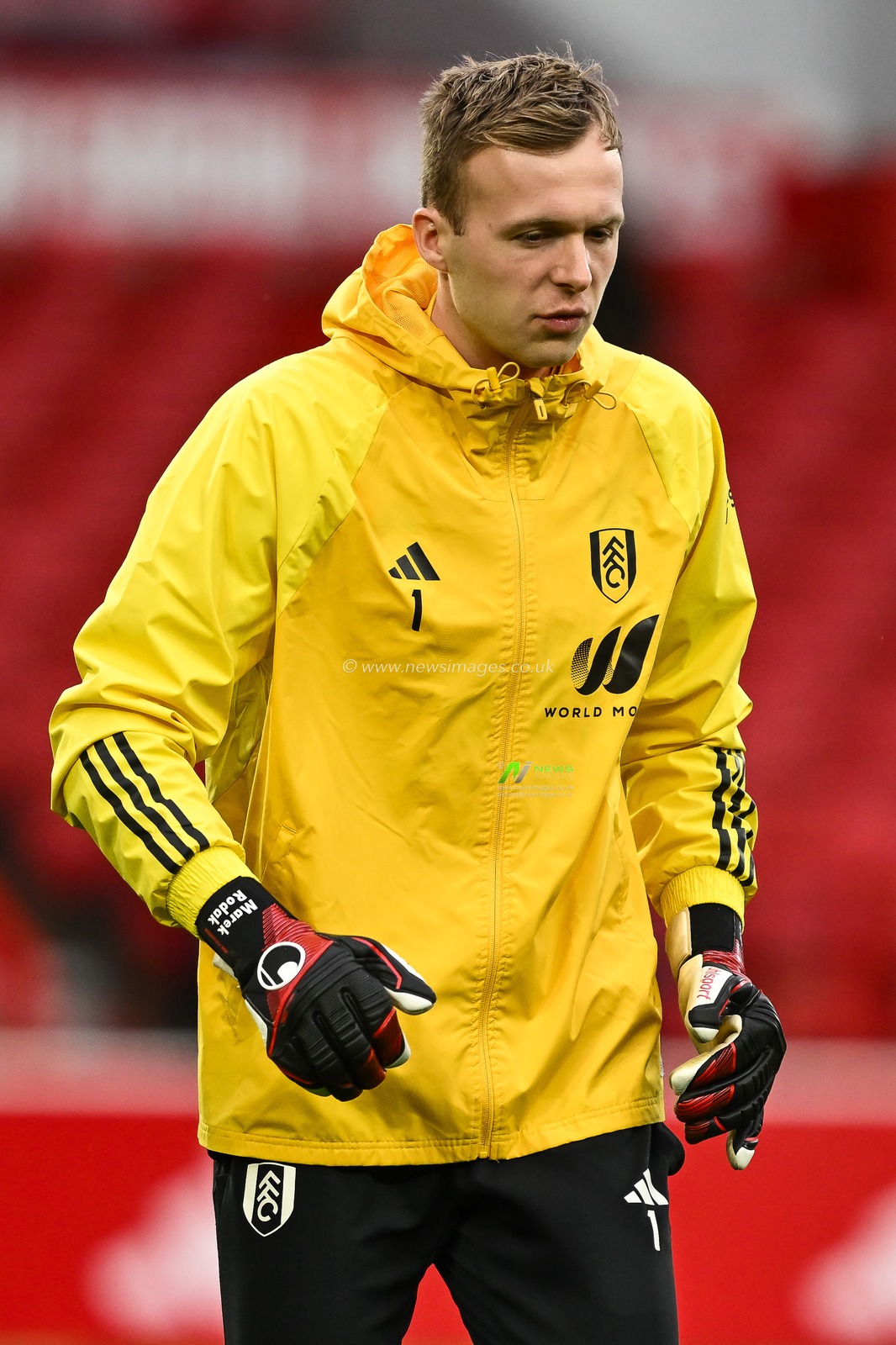 Marek RodÃ¡k of Fulham during the pre-game warmup ahead of the Premier League match Nottingham Forest vs Fulham at City Ground, Nottingham, United Kingdom, 2nd April 2024

(Photo by Craig Thomas/News Images)