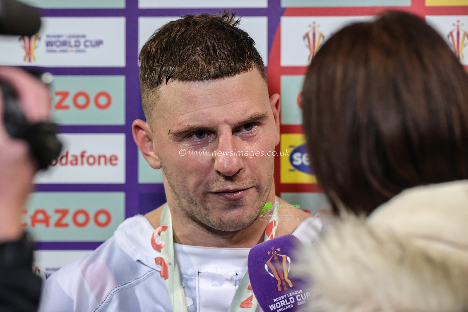 George Williams of England during the Rugby League World Cup 2021 Group A match England vs France at University of Bolton Stadium, Bolton, United Kingdom, 22nd October 2022

(Photo by Mark Cosgrove/News Images)