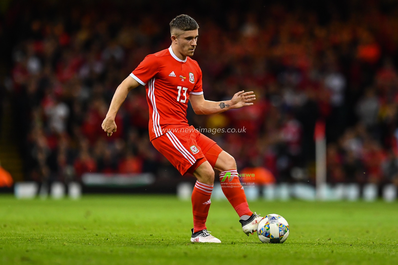 11th October 2018 , Principality Stadium, Cardiff, Wales ; International friendly, Wales v Spain ; David Brooks of Wales in action

Credit: Craig Thomas/News Images