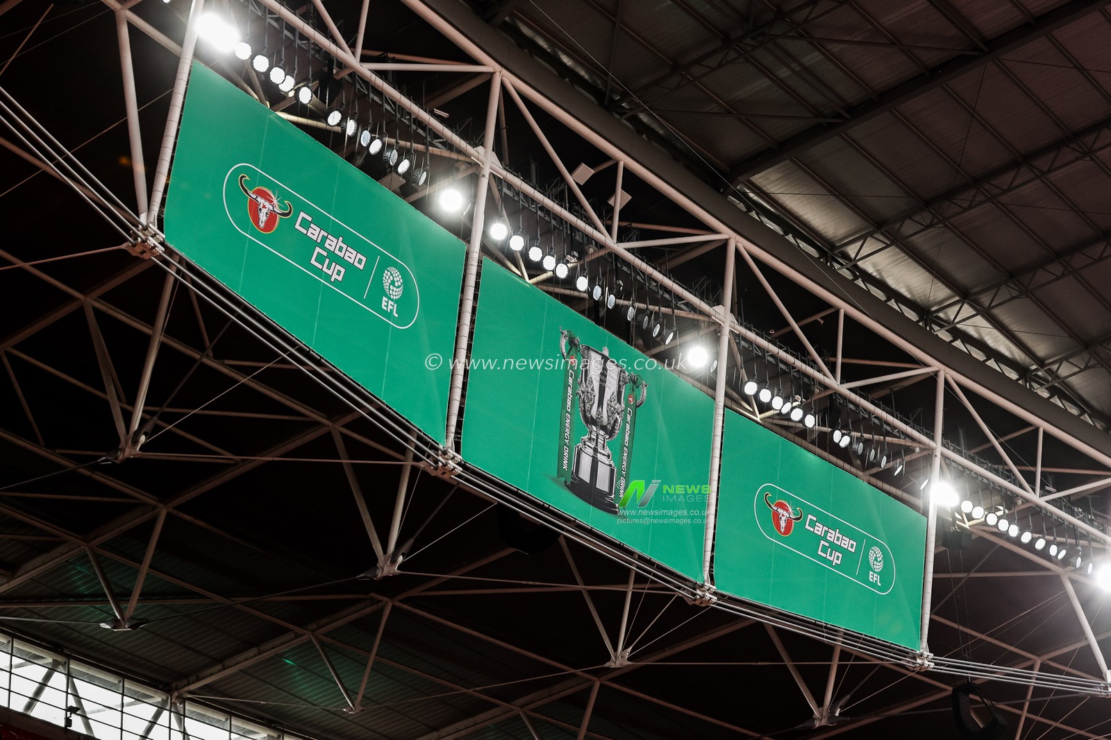 A general view of Wembley Stadium ahead of the Carabao Cup Final match Arsenal vs Manchester City at Emirates, London, United Kingdom on 22 March 2026

(Photo by Alfie Cosgrove/News Images)