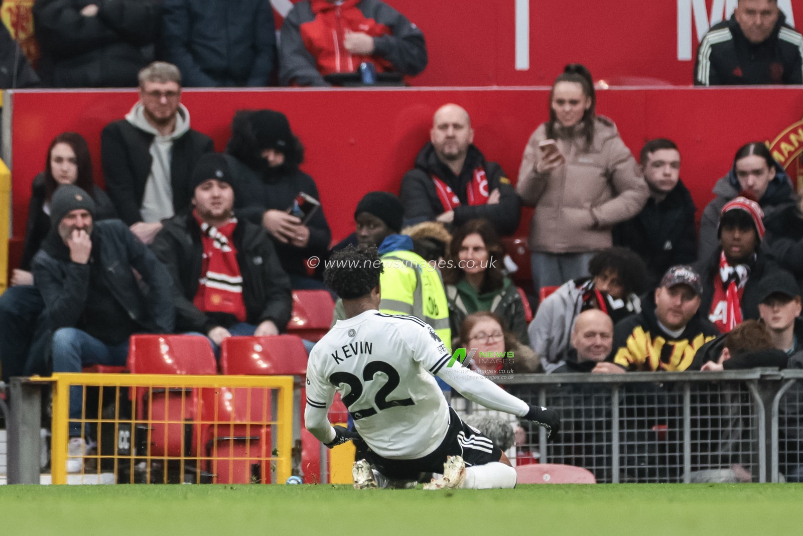 Kevin of Fulham celebrates his goal to make it  2-2 during the Premier League match Manchester United vs Fulham at Old Trafford, Manchester, United Kingdom, 1st February 2026

(Photo by Mark Cosgrove/News Images)