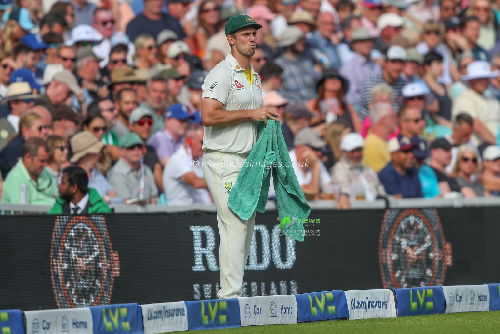 Mitchell Marsh of Australia during the LV= Insurance Ashes Fifth Test Series Day Three match England vs Australia at The Kia Oval, London, United Kingdom, 29th July 2023

(Photo by Gareth Evans/News Images)