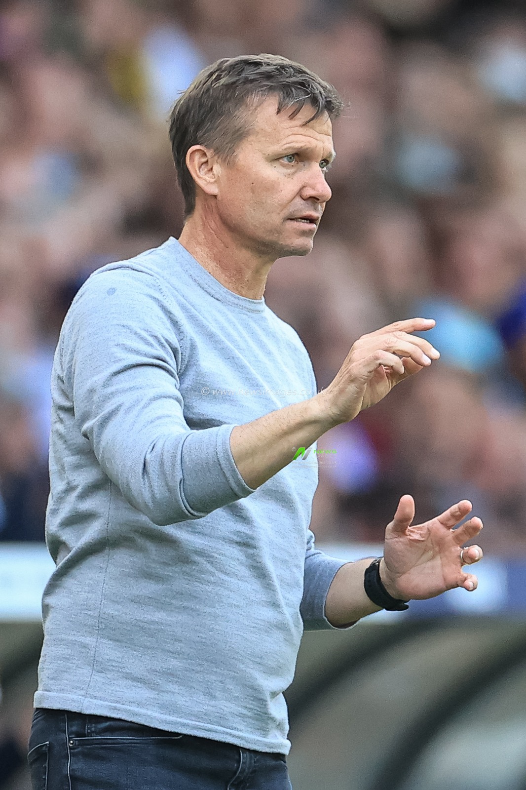 Jesse Marsch manager of Leeds United during the game