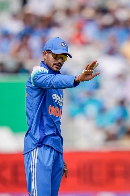 India captain Shubman Gill gives instruction to his teammate during the 1st Metro Bank ODI match England vs India at Edgbaston, Birmingham, United Kingdom on 14 July 2026

(Photo by Maynard Manyowa/News Images)