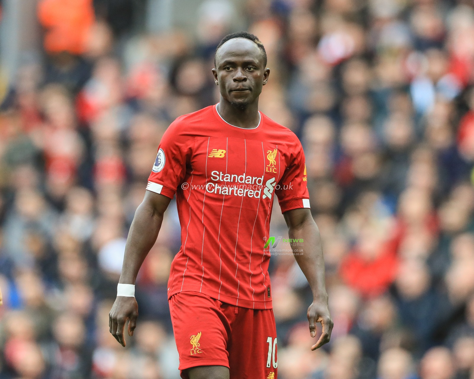 7th March 2020, Anfield, Liverpool, England; Premier League, Liverpool v Bournemouth : Sadio Mane (10) of Liverpool during the game